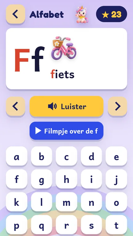 Het alfabet.
